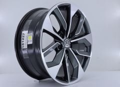 18 İnç 5X112 18*8 Et35 Wolksvagen Golf Passat Jetta Tiguan Gun Metal Polish Jant Takım