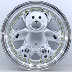 15 İnç 4x100 Tofaş Şahin Honda Uyumlu Machined Lip Silver Jant Takımı | R1 Wheels