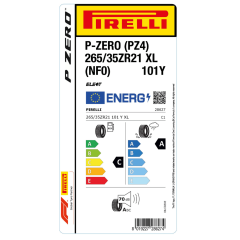 Pirelli 265/35R21 101Y XL P Zero PZ4 Yaz Performans Lastiği (2025)