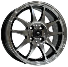 15 İnç 4x100 Honda Renault Hyundai Uyumlu Black Machined Jant Takımı | R1 Wheels