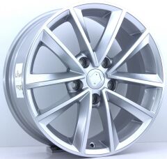16 İnç 5X114.3 Renault Megane 4 Toyota Honda Hyundai Silver Gloss Jant Takım