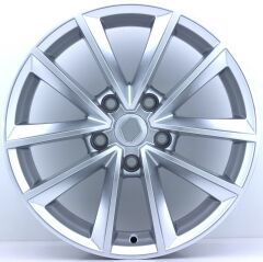 16 İnç 5X114.3 Renault Megane 4 Toyota Honda Hyundai Silver Gloss Jant Takım