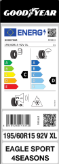 Goodyear 195/60R15 92V XL Eagle Sport 4 Seasons 4 Mevsim Lastik (2025)