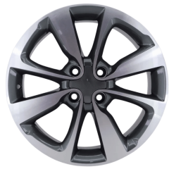16 İnç 4x100 Honda Fiat Hyundai Uyumlu Gunmetal Face Jant Takımı | R1 Wheels