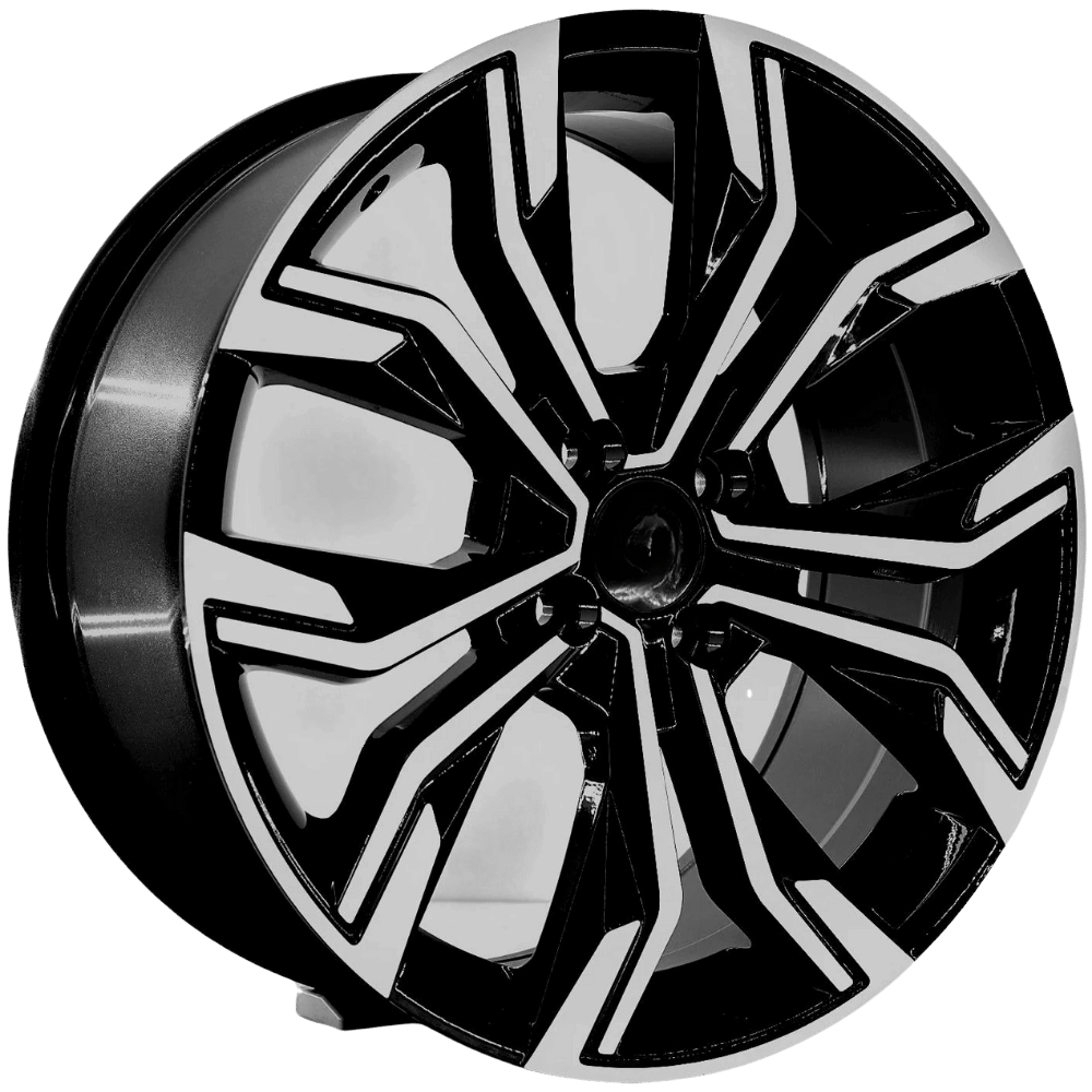 15 İnç 4X100 Renault Honda Dacia Black Machined Jant Takım