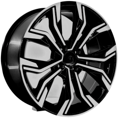 15 İnç 4X100 Renault Honda Dacia Black Machined Jant Takım