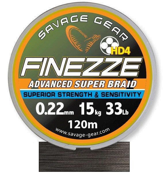 Savage gear Finesse HD4 Braid 300 m 0,13 mm 17 lbs 7,8 kg Grey Örgü İp