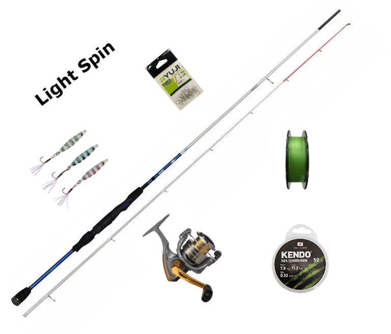 Okuma Monkey MO-2500A - Bauer Bambam Salt 1DFR Ultra Light 218cm 5-14g Spin Set