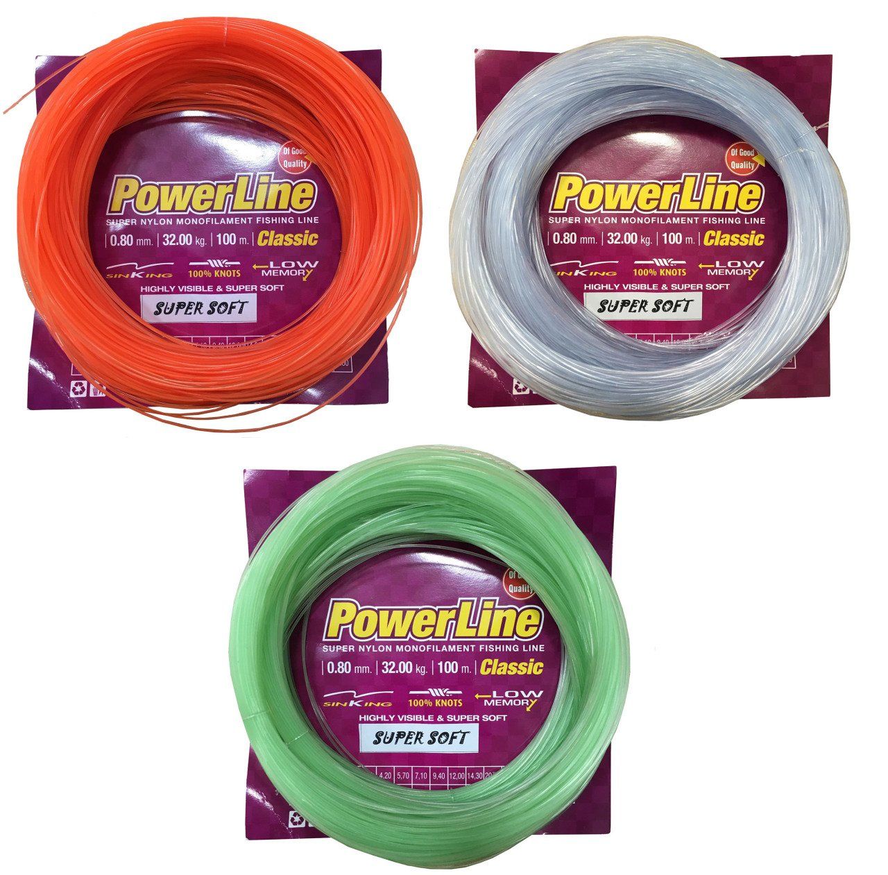 Powerline Classıc 100 m. Poşet Soft Misina 0,50 mm