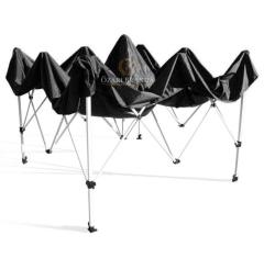 3x3 Katlanabilir Çardak Gazebo Stand Çadırı Siyah Renk