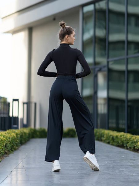 Kadın Siyah Yoga Pantolon