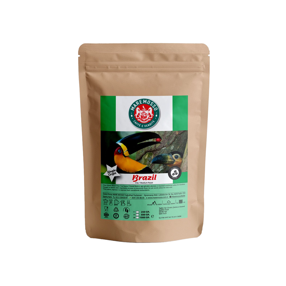 Brazil Fine Cup Santos Yöresel Filtre Kahve 250 Gr.