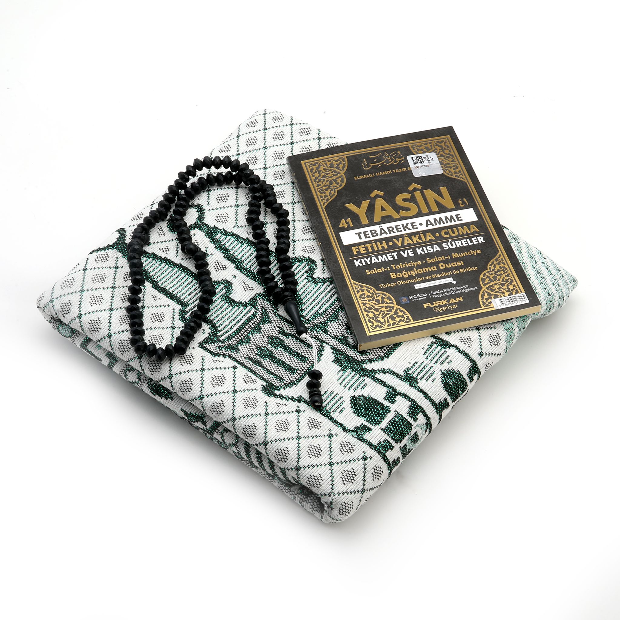 Kabe Kutulu Hediyelik Yasin Seccade Tesbih Seti