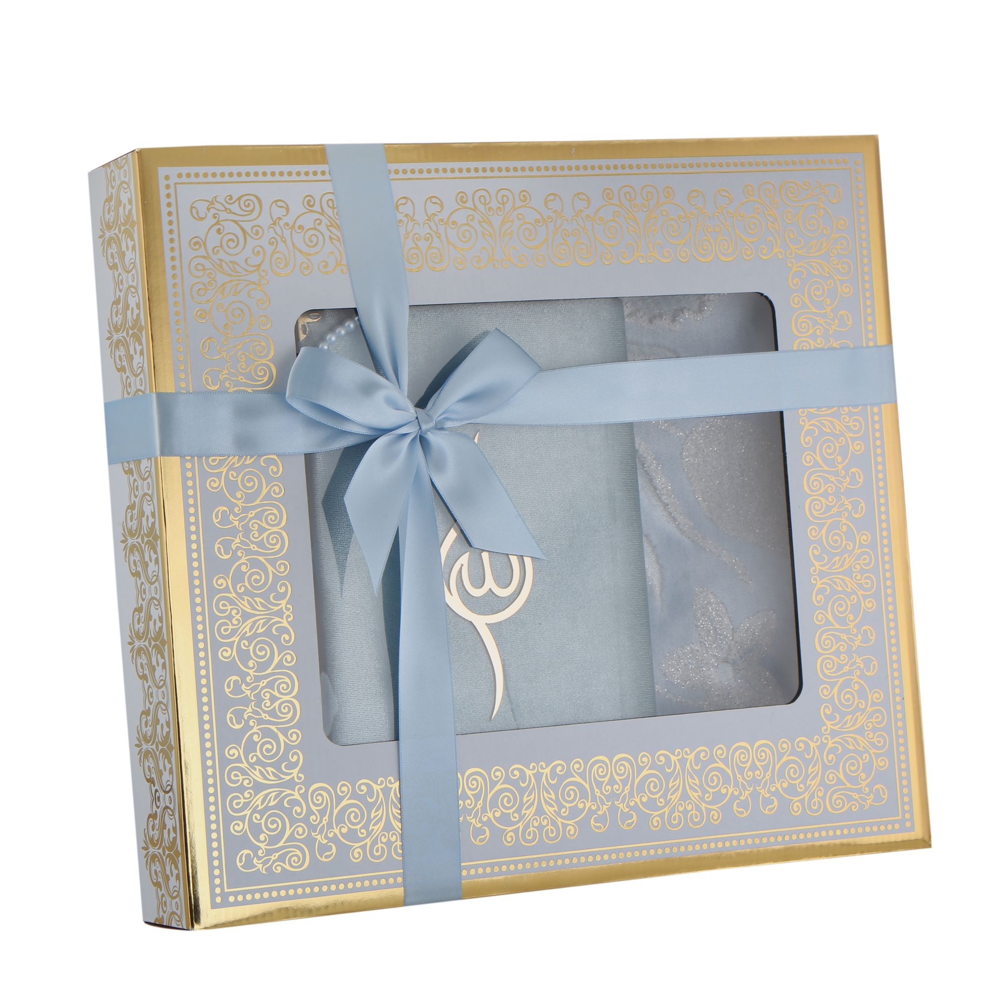 Hediyelik Lüks Kadife Seccade Kuran-ı Kerim Seti 6'Lı