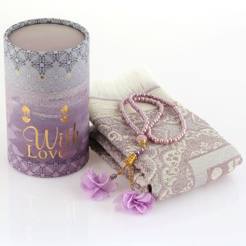 Kul Şerif Serisi Seccade Tesbih Hediye Seti 36'Lı