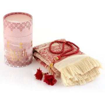 Kul Şerif Serisi Seccade Tesbih Hediye Seti 36'Lı