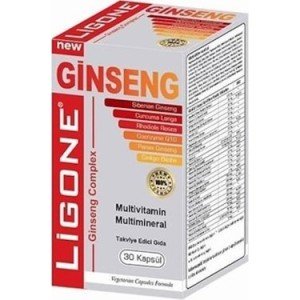 Ligone GİNSENG/Q-10/ ZERDEÇAL/MULTİVİTAMİN MULTİMİNERAL 30 KAPSÜL