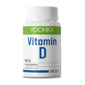 Voonka Vitamin D İçeren Takviye Edici Gıda 102 Yumuşak Kapsül
