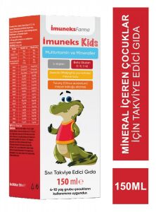 İmuneks Kids Multivitamin ve Mineraller Takviye Edici Gıda 150 ml 8680176001180