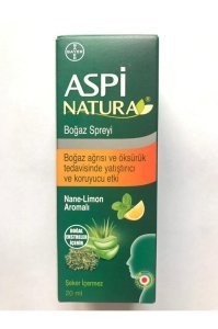 Aspinatura Boğaz Spreyi 20 ml - Nane & Limon 8699546650064