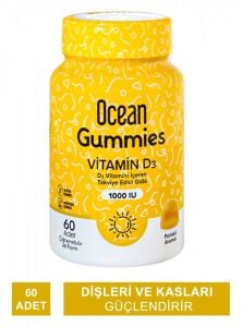Ocean Gummies Vitamin D3 60 Çiğneme Form 8697595873656