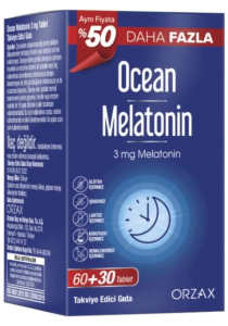 Ocean Melatonin 3 mg 60+30 Tablet - %50 Daha Fazla 8697595873519