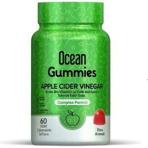 Ocean Gummies Apple Cider Vinegar 60 Çiğneme Form 8697595873700