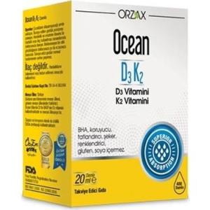 Orzax Ocean D3K2 Damla 20 ml 8697595871621