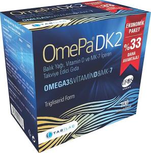 Omepa DK2 Omega 3 & Vitamin D MK-7 100 Kapsül Eco Paket 8680133000768