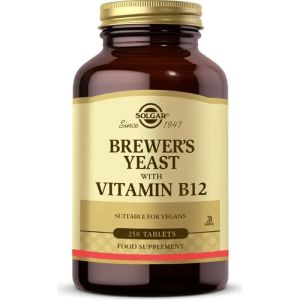 Solgar Brewer's Yeast with Vitamin B12 250 Tablet 033984004009