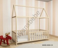 Alyans Montessori Standart Çatılı Yatak Naturel