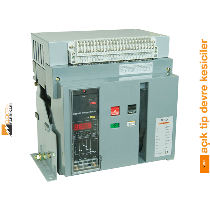 Sabit Açık Tip Şalter-6300A-120kA-3 Kutup-VACB Serisi Açık Tip Devre Kesiciler _Viko by Panasonic