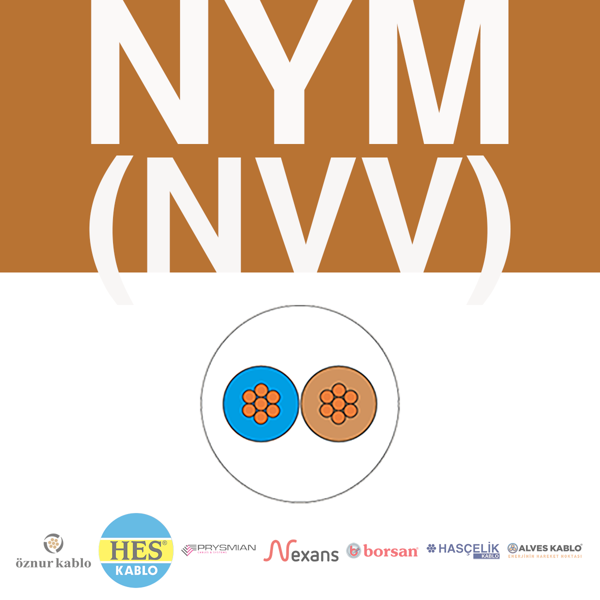 2x4mm² NYM / Antigron (NVV) Kablo (100'lük)_ BEJMVZ27