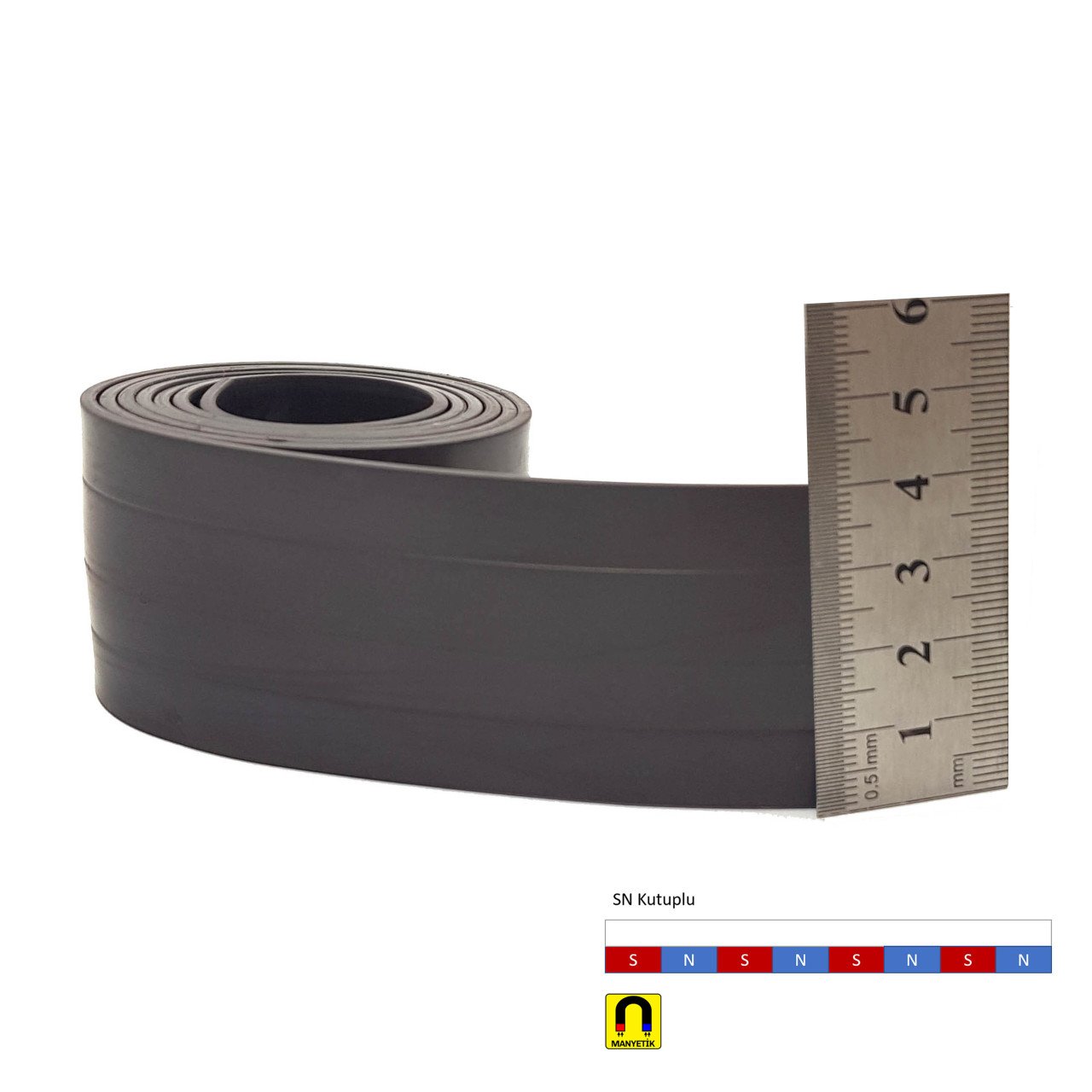 40x2mm Esnek Şerit Mıknatıs