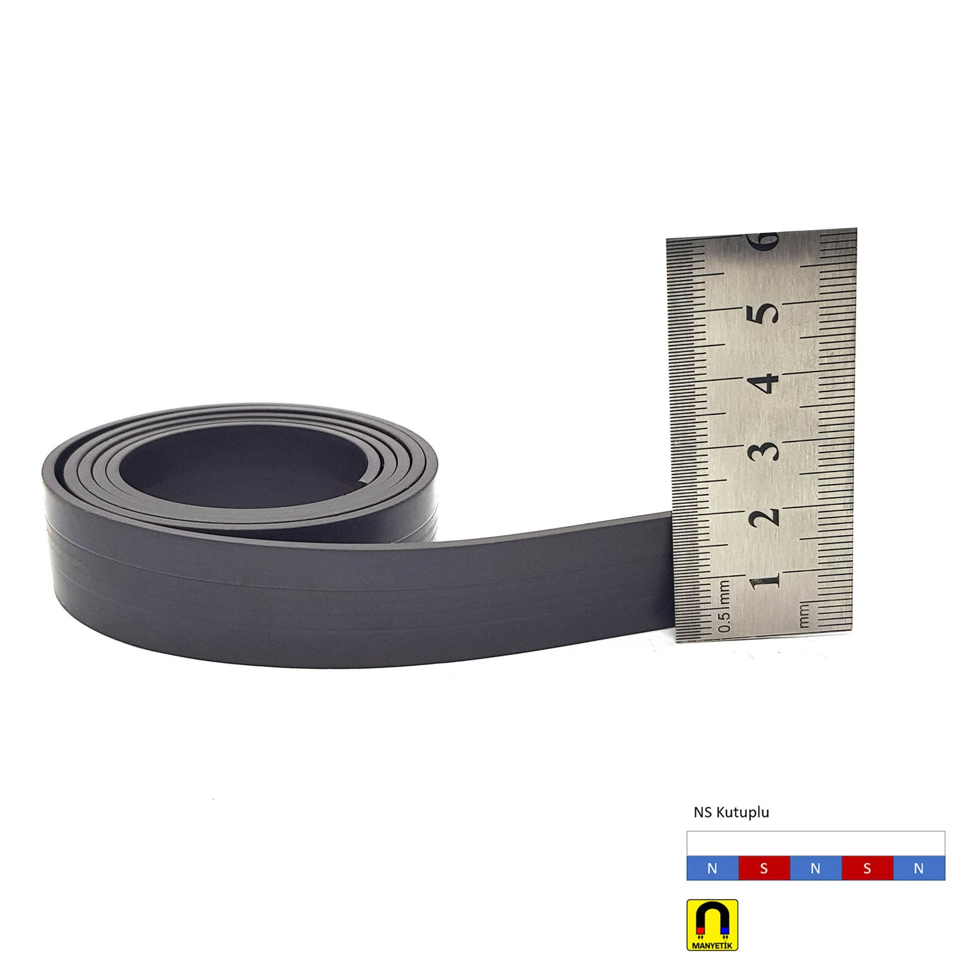 20x1mm Esnek Şerit Mıknatıs