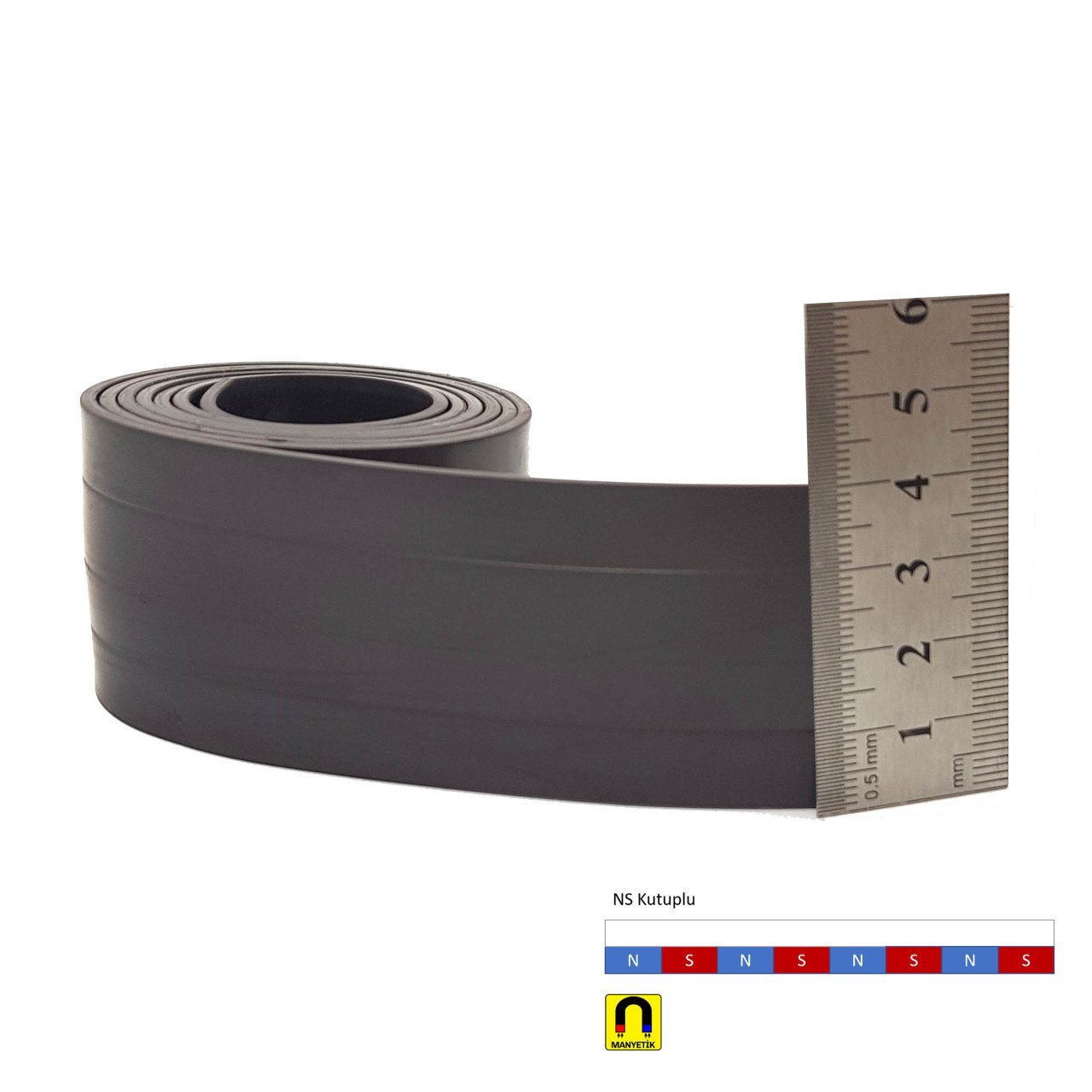 20x1,5mm Esnek Şerit Mıknatıs