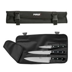 ﻿49100 - PİRGE Classic Çantalı Bıçak Seti - Knife Set with Roll Bag - 3 + 1 Pcs
