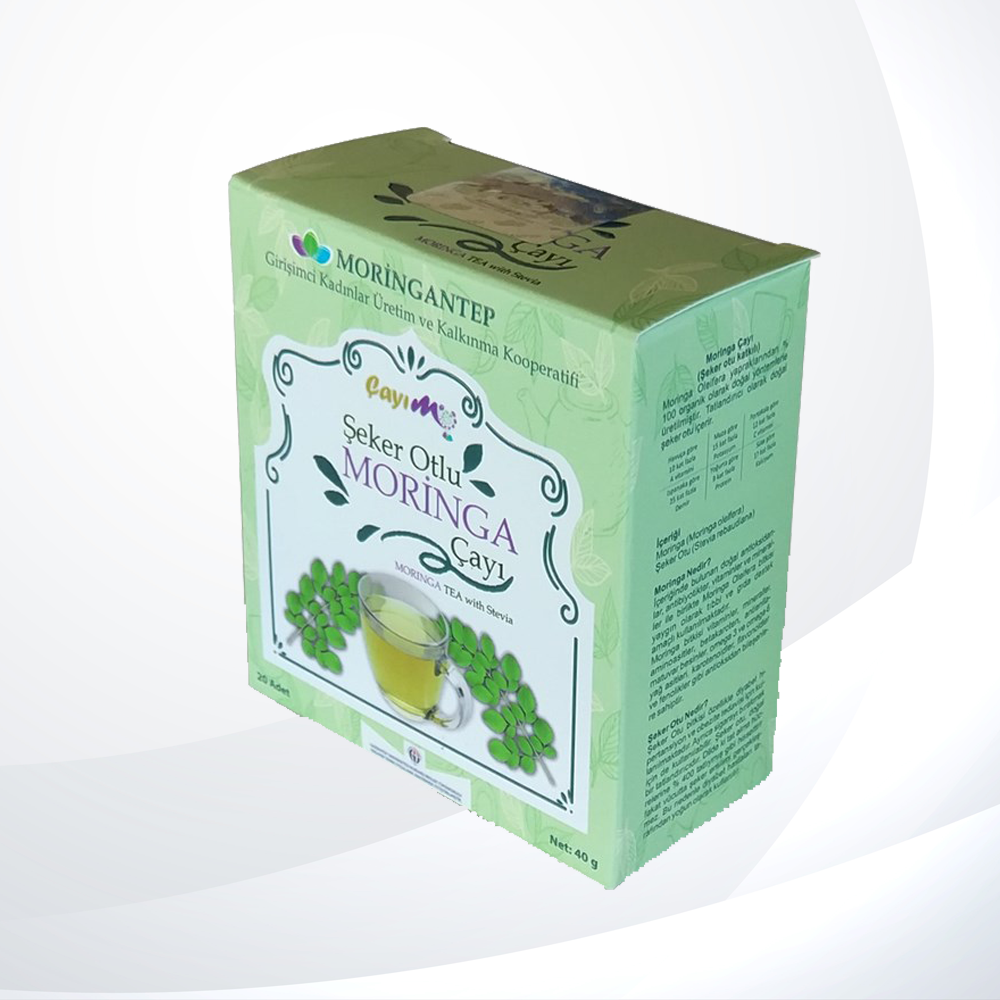 Çayımo Stevia'lı Moringa Çayı (20'li Süzen Poşet)