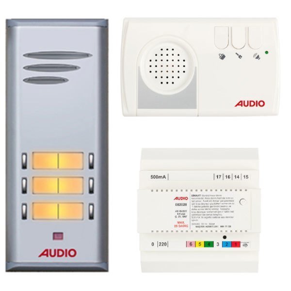 Audio KD200 5 Daire Sesli Diafon Sistemi