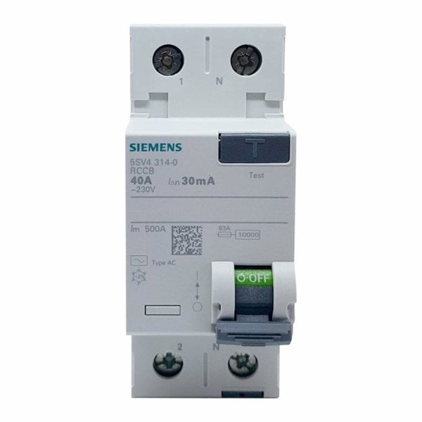 Siemens 2X40 A 30Ma Kaçak Akım Koruma Rölesi 5SV5314-6