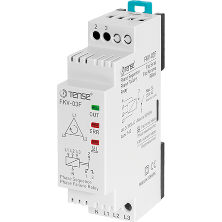 TENSE Faz Sıralı Faz Koruma Rölesi FKV-03F