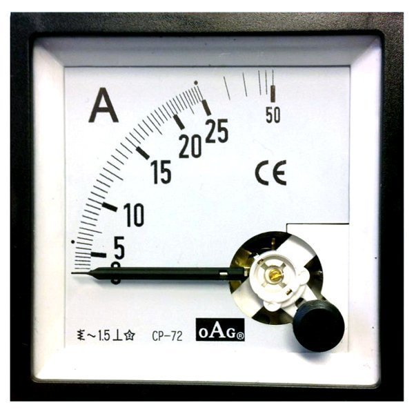 OAG 72X72 25 A.C. Analog Ampermetre OAG-72A25