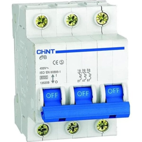 CHİNT - 186561 C tipi 3X50A 4,5kA Otomatik Sigorta