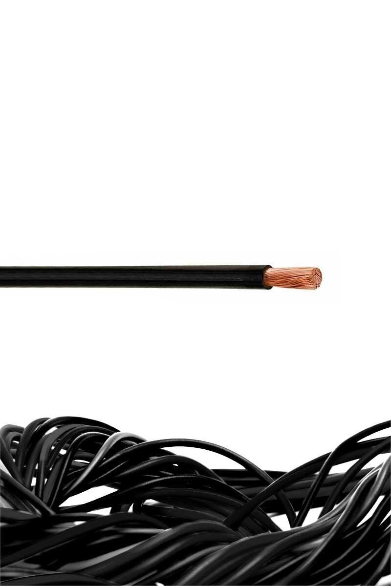 Çarkıt 50mm Siyah NYAF Kablo (1 metre)