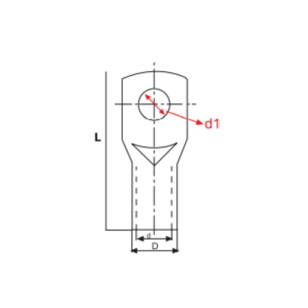 Kaim 50mm Bakır Kablo Papucu M10