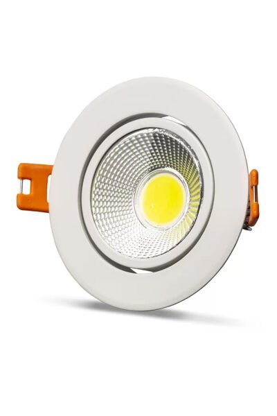 Noas 5W Cob Led Spot Mercan Beyaz Kasa (Günışığı) 3200K