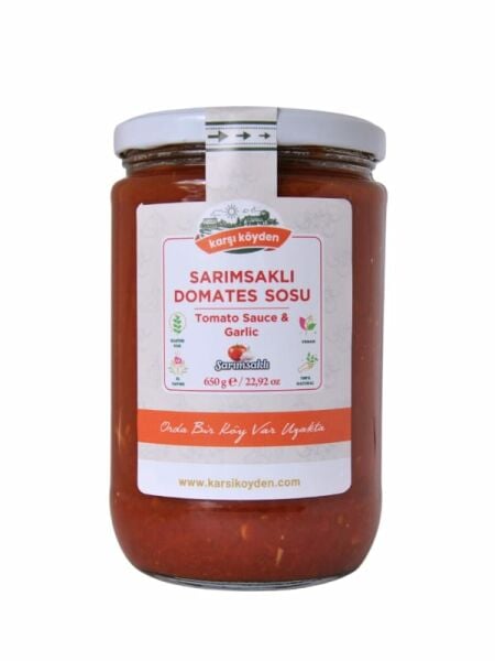 Karşı Köyden Sarımsaklı Domates Sosu, Tomato Sauce & Garlic