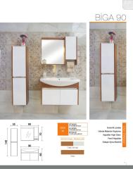 AL.BİGA 90 BANYO DOLABI Teak