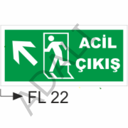 ACİL ÇIKIŞ ÇAPRAZ OK