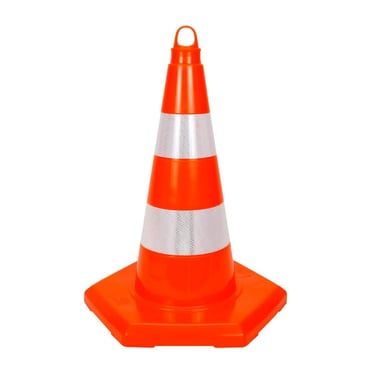 Tpe Trafik Konisi 52 Cm Çift Reflektifli Trafik Dubası (ADL12316)